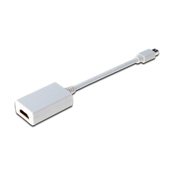 Videoadapter - DIGITUS - Mini DisplayPort 1.1a till HDMI - Dubbel skärmning - 15 cm vit
