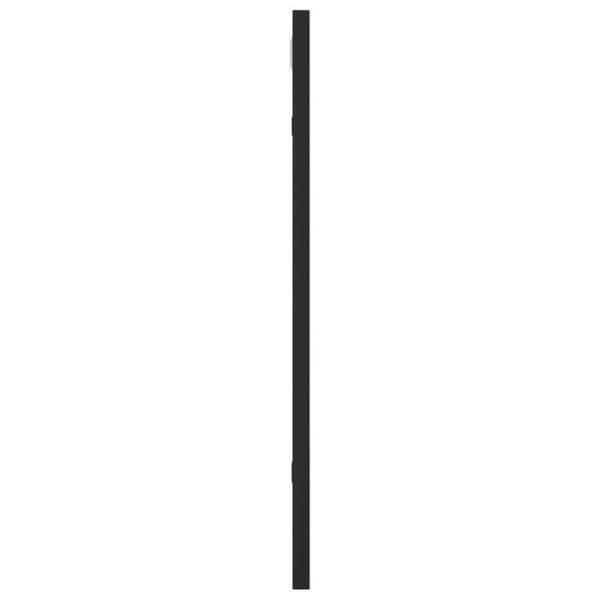 Svart väggspegel 40x50 cm rektangulär järn