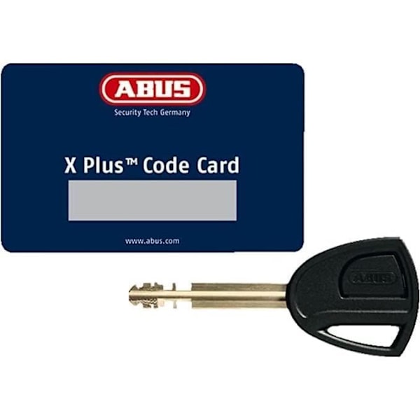 Cykellås - ABUS - Granit City Chain X-Plus 1060110 - Svart - Stål - 2 nycklar ingår Svart