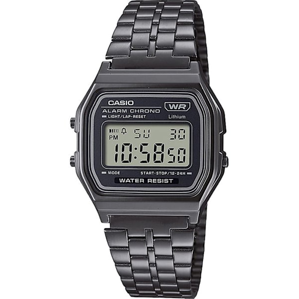 Vintage unisex Casio-klocka - A158WETB-1AEF Svart