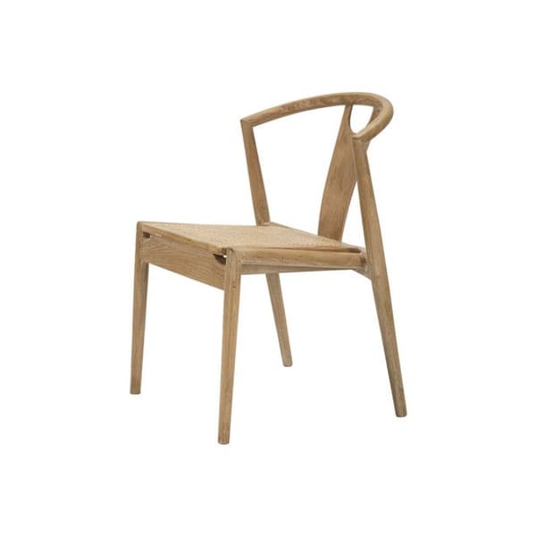 Set med 2 Stolar i Trä "Japan" 76cm Natur