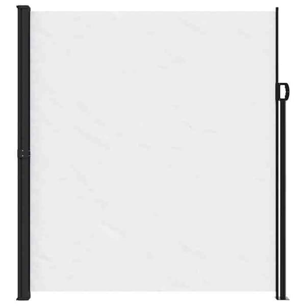 vidaXL Retractable sidokappa vit 220x600 cm 4004571