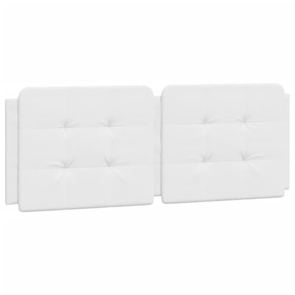 vidaXL Huvudgavelkudde, stoppad huvudgavelkudde, inredningsaccessoar för sovrum, vit 374860 Vit