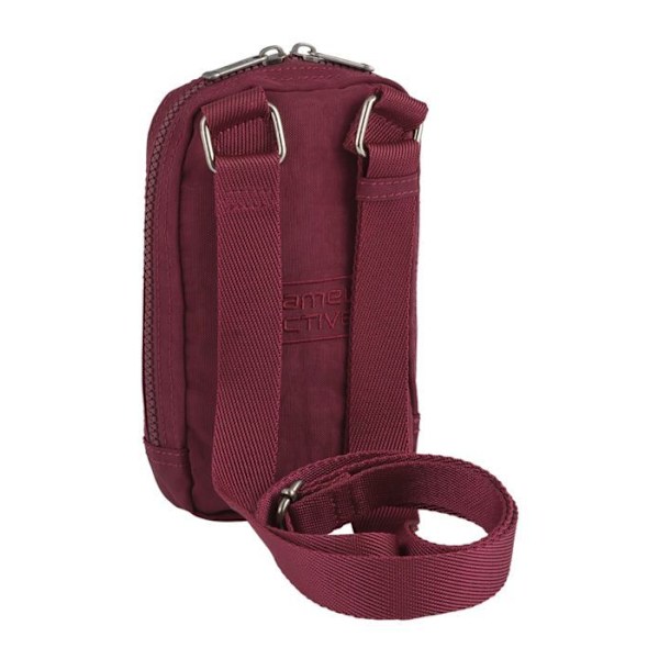 Axelväska med axelband - camel active - Journey Cross Bag XS - Vinröd - 100% polyester - 130 g rödvin