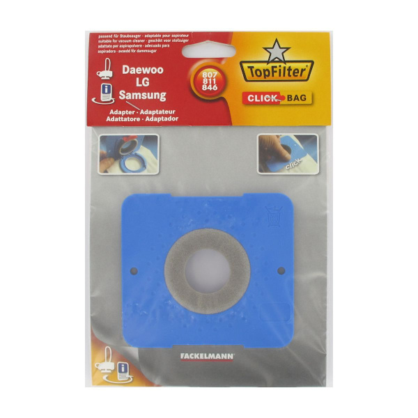 Click Bag adapter för AEG 480 och Samsung 807/811/846 dammsugare ref. 68007