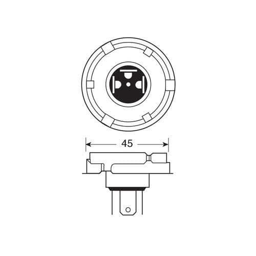 Halogenampull H5 R2 Visio 100/80W 12v