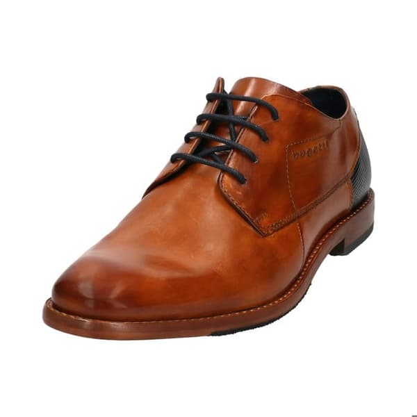 Derbie Bugatti mörkbrun schwartz cognac 41