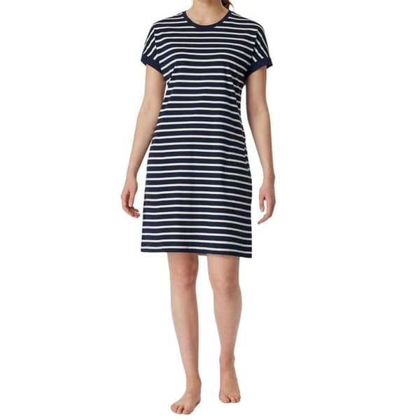 Schiesser nattklänning casual essentials korta ärmar midnattsblå kvinnor Blå 40