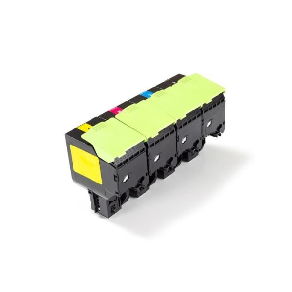 Green2Print - Återvunnen toner för Lexmark - Set med 4 patroner 1x 6000 3x 3500 sidor