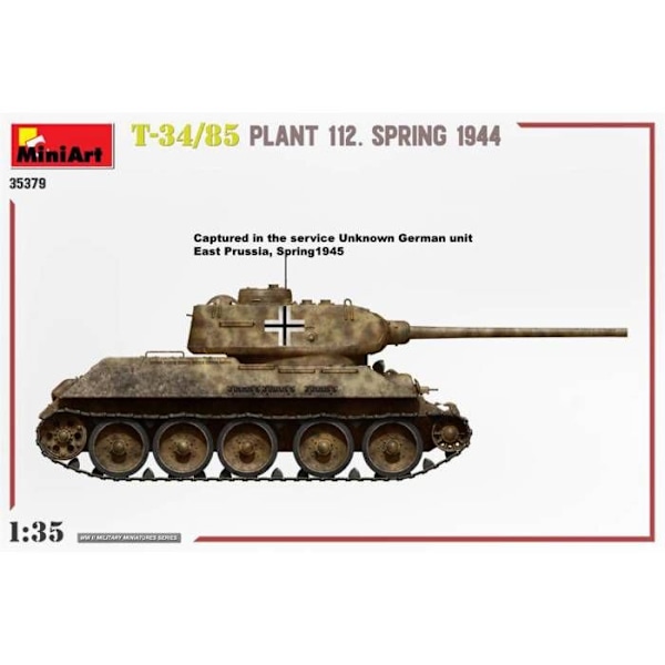 Maquette - MiniArt - Char T-34/85 Fabrik 112 - 1:35 - Våren 1944 - Plast