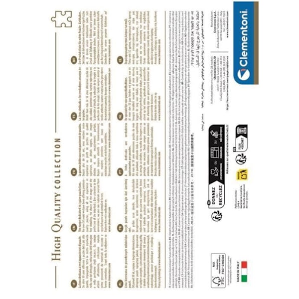 CLEMENTONI - Kompakt 1000 bitar - Mer är mer - Djur & Botanik