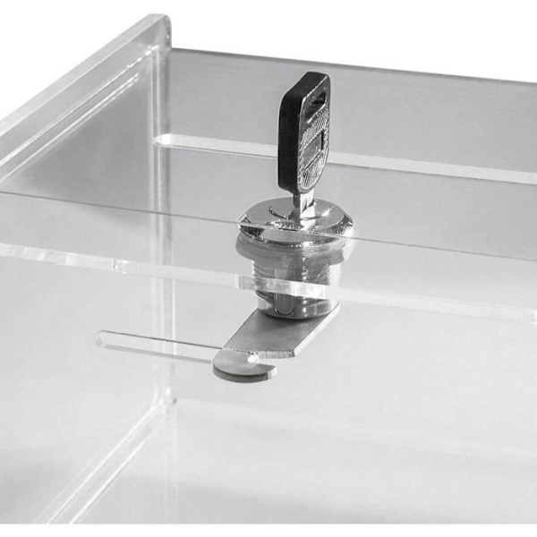 Sigel Urna med spår, lås VA151 transparent (bxhxd) 150 x 150 x 212 mm 1 st (s) | FÖRVARINGSLÅDA - FÖRVARINGSBACK