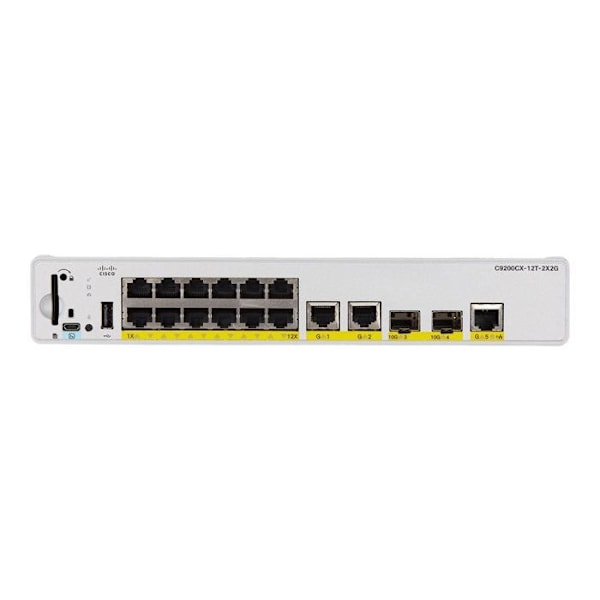 Managed switch - Cisco - Catalyst 9200CX - 12 portar - Power over Ethernet - Gigabit Ethernet