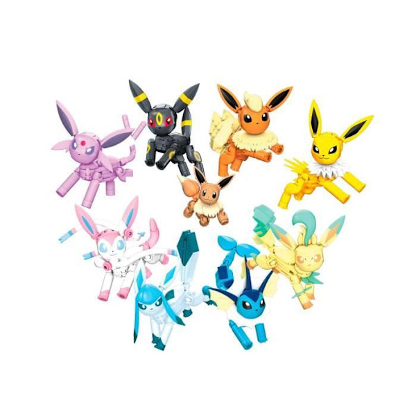 Byggspel - MATTEL - Eevee Evolution Collection Block - 470 stycken - Blå - Barn Blå