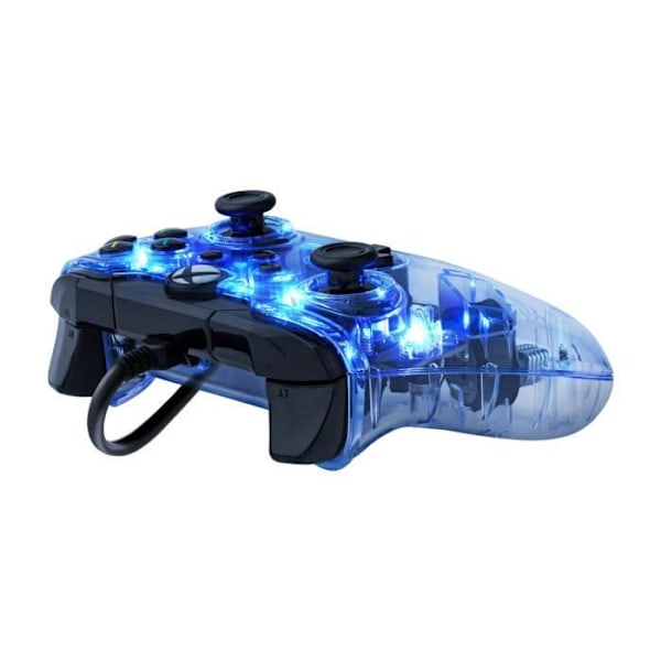 Spelkontroll - Xbox Series X|S, Xbox One och PC - LED Afterglow - Sladdad - PDP - Transparent Transparent