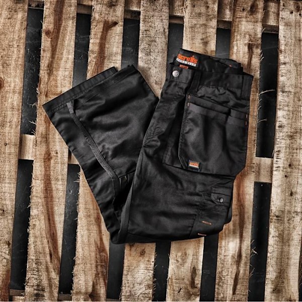 Arbetsbyxa - Scruffs - T51801 - Svart - Lätt - Hållbar Svart 30