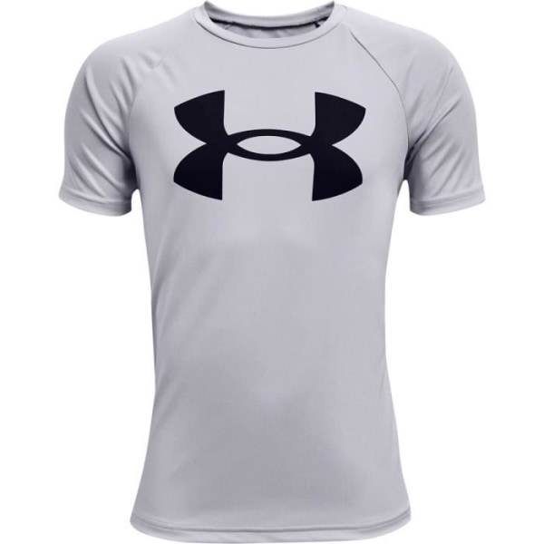 Under Armour boys kortärmad Tech Big Logo tröja - mod grå/svart mod grå/svart 6-8 år gammal