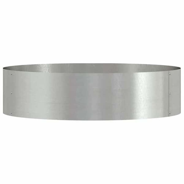 vidaXL Planteringsring Silver 80 x 80 x 20 cm Rostfritt stål 873628