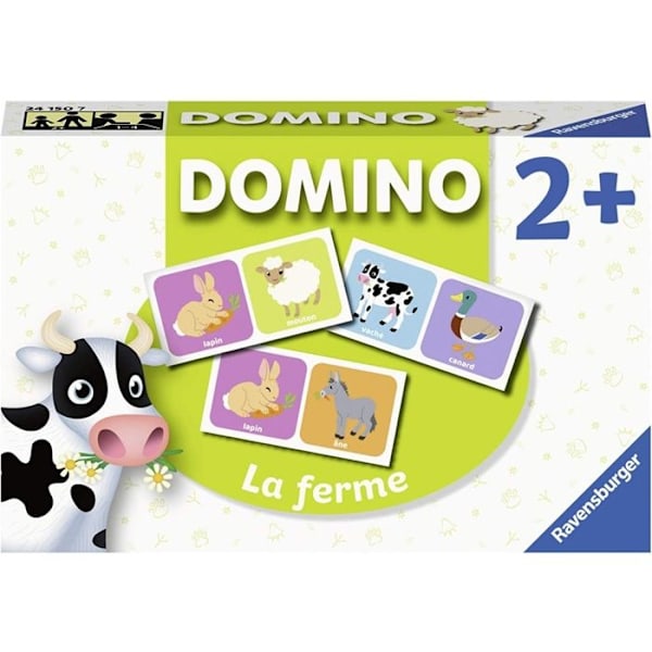 Domino Educational Game Ravensburger Farm - Från 2 år - Flerfärgad Flerfärgad