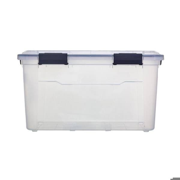 Plastlåda med klipp 18L "Protect+" Transparent