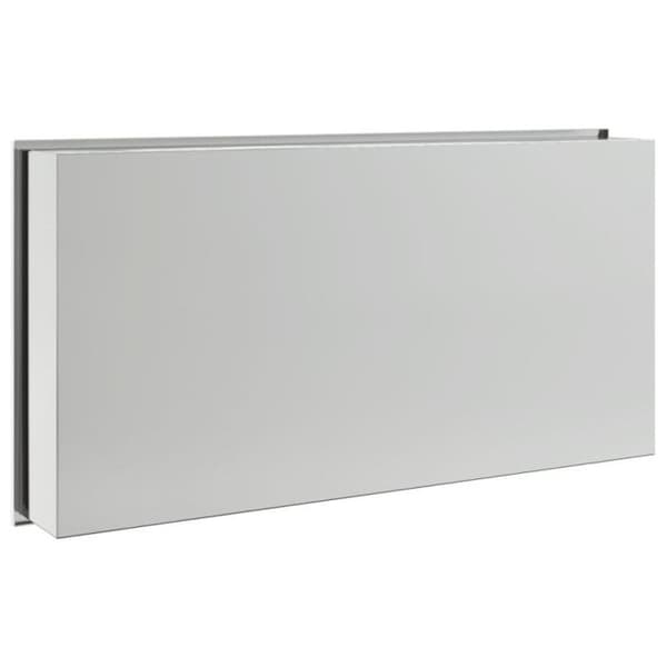 Nisch för dusch silverborstad 62x32x9 cm rostfritt stål