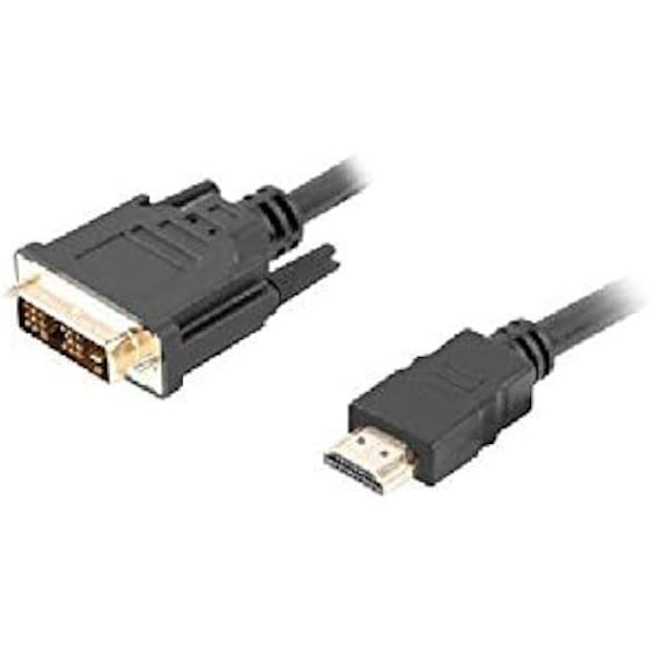 HDMI -> DVI-D (18+1) M/M Single Link-kabel - LANBERG - Svart - 1,8 m