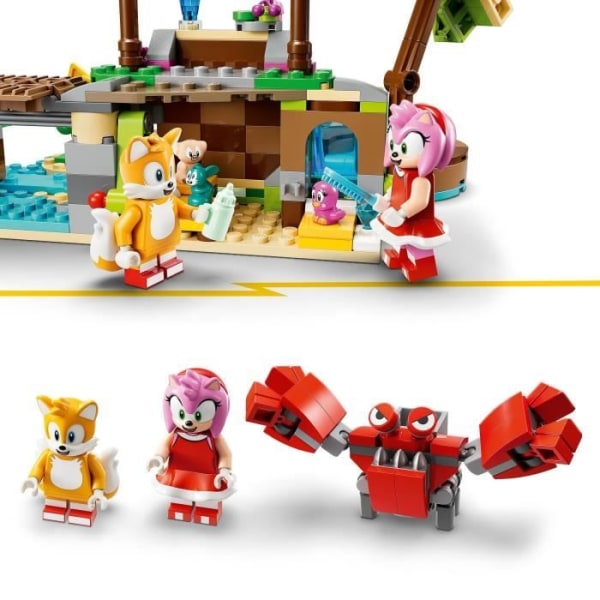 LEGO® Sonic the Hedgehog 76992 Amy's Island Animal Rescue, leksak med 6 minifigurer, för barn