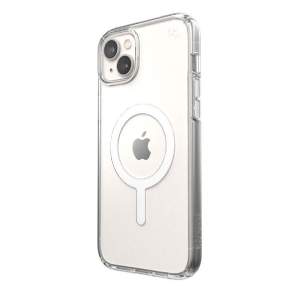 Speck Presidio Perfect-Clear + MagSafe - iPhone 14 Plus-fodral med MICROBAN-beläggning (Klar) -
