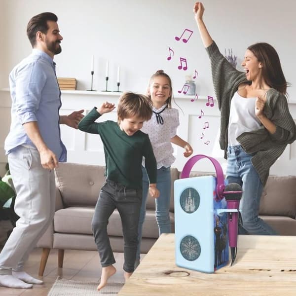 Kraftfull Bluetooth-högtalare med belysning Frost - med mikrofon BLÅ