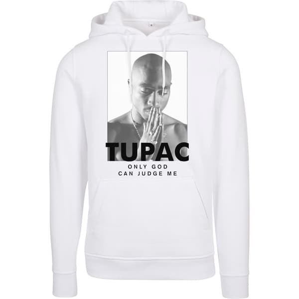 Mister Tee 2pac bön hoodie - vit Vit S