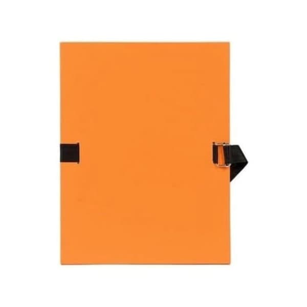 Stretchback mapp - EXACOMPTA - 734E - Stretchrygg 13 cm - Kapacitet 1500 ark - Förpackning med 10 Apelsin