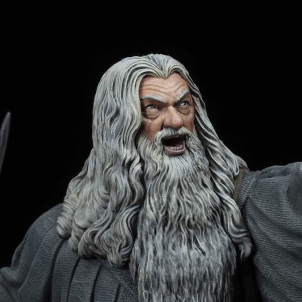 SD-leksaker Sagan om ringen Gandalf i Moria-statyn svart
