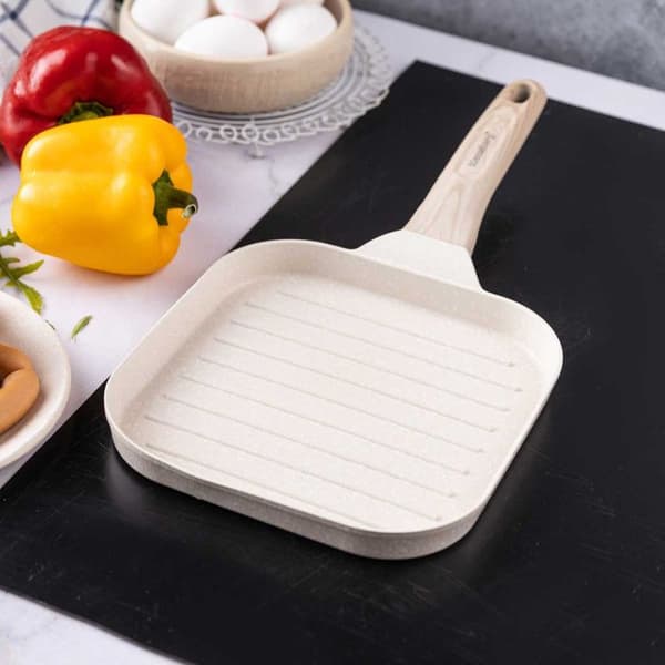 MINI GRILLPANNA MARMORERAD KLAUSBERG KB-7812 beige