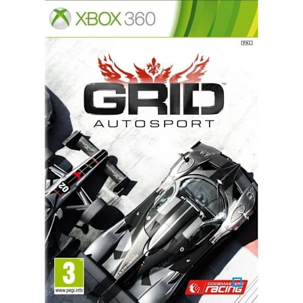 GRID Autosport - CodeMasters - Xbox 360 - Kurs - I låda Vit