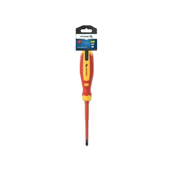 Tournevis Högert teknik - HT1S977 - Säkringsskruvmejsel PZ2/SL6 100mm 1000V stål CrMo ()