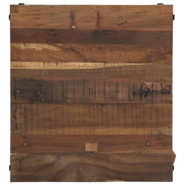 Liten soffbord - 55x110 cm - Återvunnet trä - Rustik design - Lätt att montera Brun