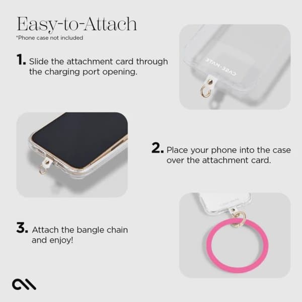 Mate Phone Bangle CaseDragonne för smartphone (Fuchsia)