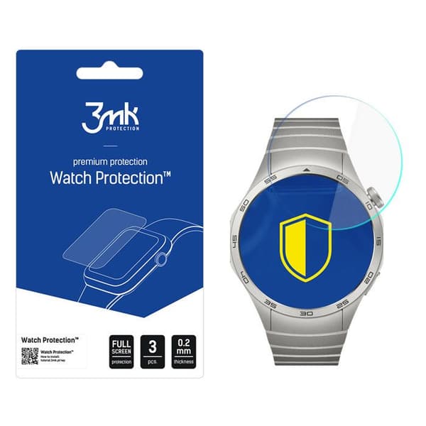 Huawei Watch GT 4 46 mm - Skydd 3MK i flexibelt glas