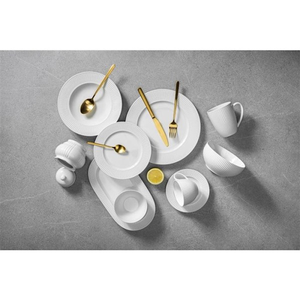 Assiette Domoletti, Ø 27 cm, vit