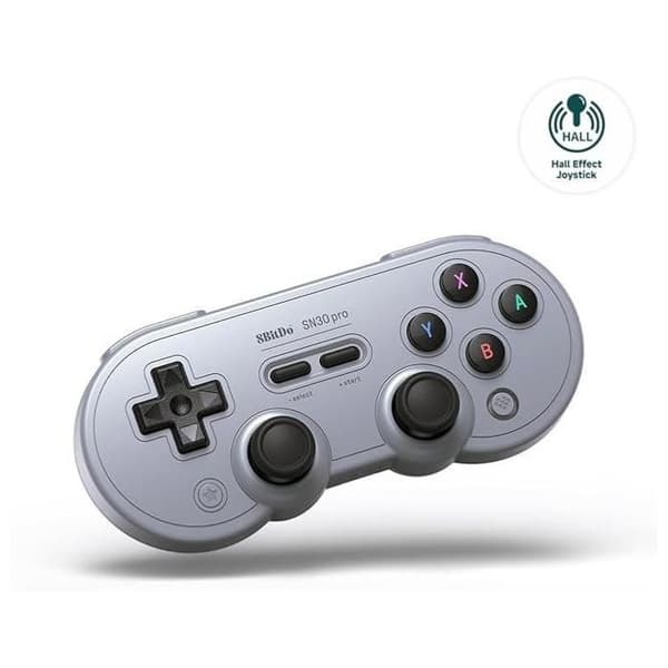 8BitDo SN30 Pro Spelkontroll Hall Effekt Grå grå