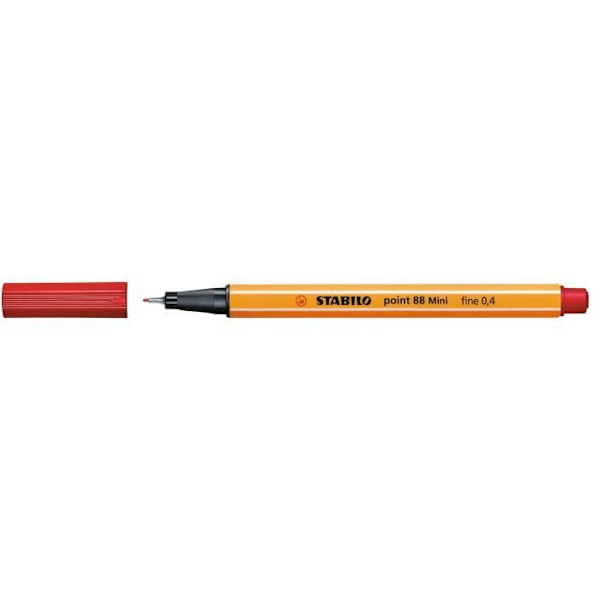 Filtpenna - STABILO - punkt 88 Mini - 12 stycken - Fin spets - Diverse färger Blandade färger