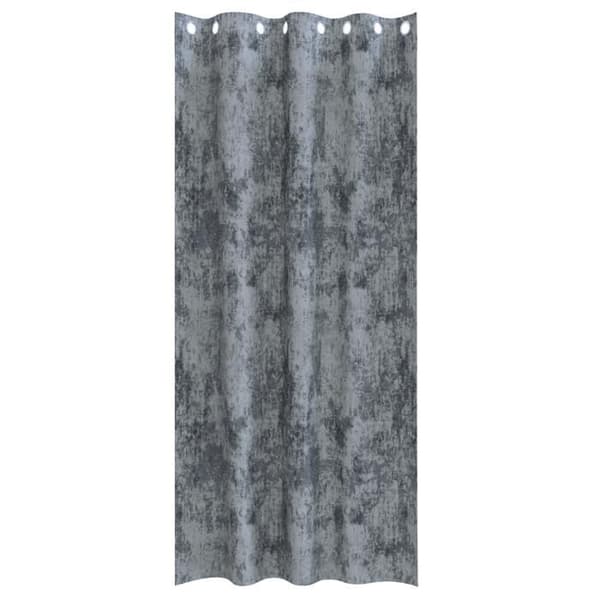 Sammet Gardiner 2 St med Silver Ögla 260x140 cm