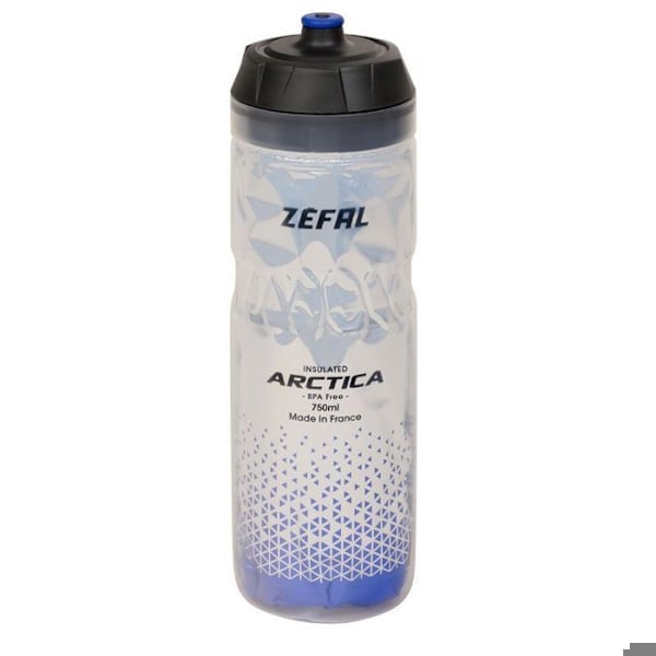 Isolerad flaska - Zefal - Arctica 75 - 750ml - Silver/Blå - Isolerad i 2h30 Silver/Blå