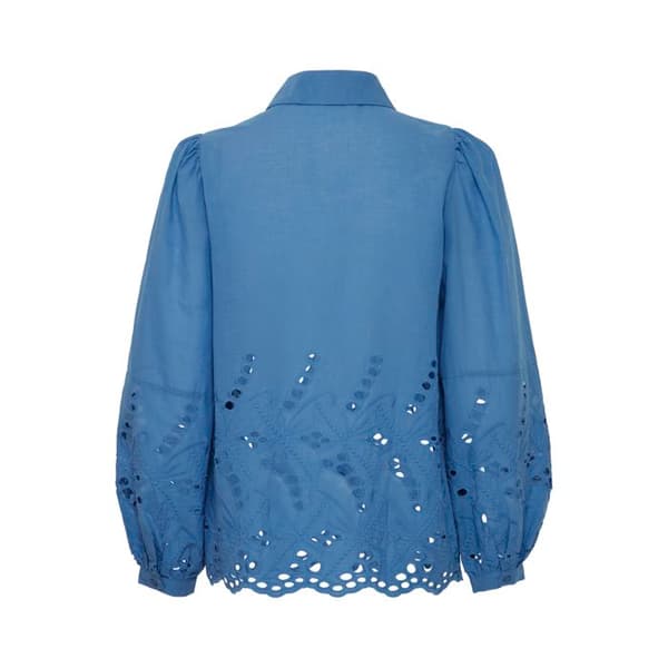 Blus dam Pulz Jeans Karla blå mössa XS