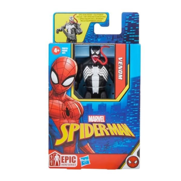 Spider-Man Epic Hero Series - F6975 - 10,2 cm actionfigur + tillbehör - Venom