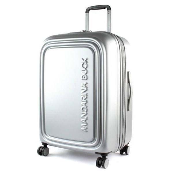 Resväska - MANDARINA DUCK - Logoduck + Trolley M - Grå - 4 hjul - 70,5 l grå
