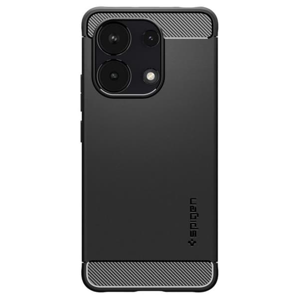 Skydd för Xiaomi Redmi Note 13 4G - Spigen Rugged Armor - Svart svart