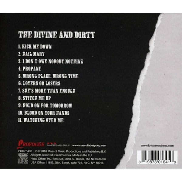 Poprock-cd - indisk rock-cd Mascot (it) - CDPRD75482 - The Divine and Dirty
