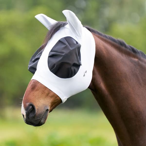 Flugmask för häst HV Polo Nena - vit - XFull vit