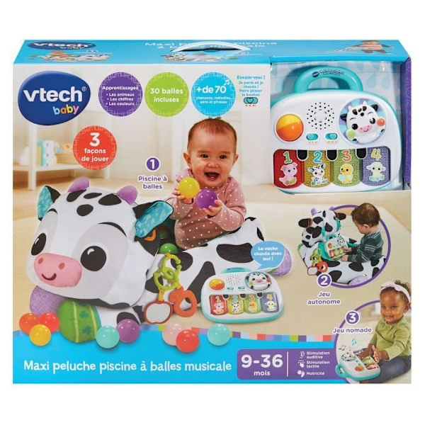 VTECH MAXI PLUSH MUSICAL BALL POOL Flerfärgad